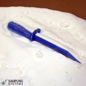 BLUE SteriWare Cupped Powder Spatula